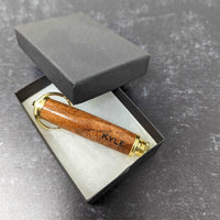 Handcrafted Wooden Keychain with Hidden Pocket Knife – Discreet and Practical Utility Tool