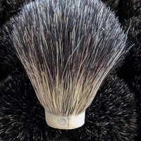 black badger shave knot for a black badger shave brush