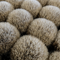 luxurious silver tip badger shave knots waiting for their handles
