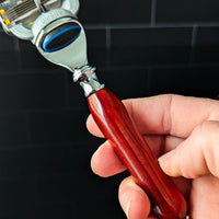 Handcrafted Bloodwood Razor for Gillette™