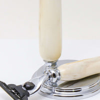 Hand-turned Razor Set in Antler