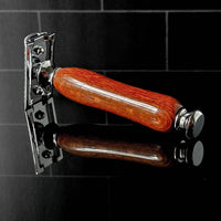 Lacewood Safety Razor – Exotic Hardwood Handle | Precision Wet Shaving Razor