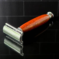 Lacewood Safety Razor – Exotic Hardwood Handle | Precision Wet Shaving Razor