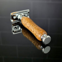 eco friendly wet shaving razor mango wood