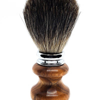 Hand-turned Shave Brush in Patagonia Rosewood