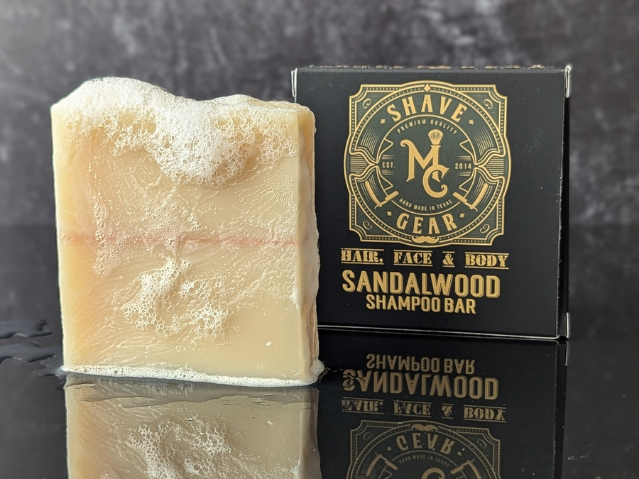 Sandalwood All-In-One Hair, Face & Body Shampoo Bar Soap