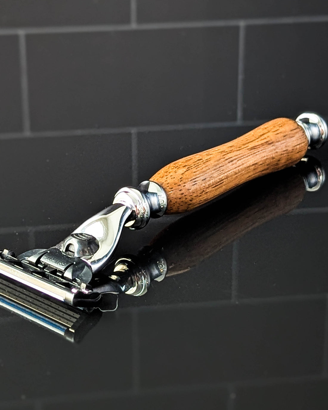 Handcrafted Black Limba Luxury Razor for Gillette™ Mach3™ or Gillette™ Fusion™