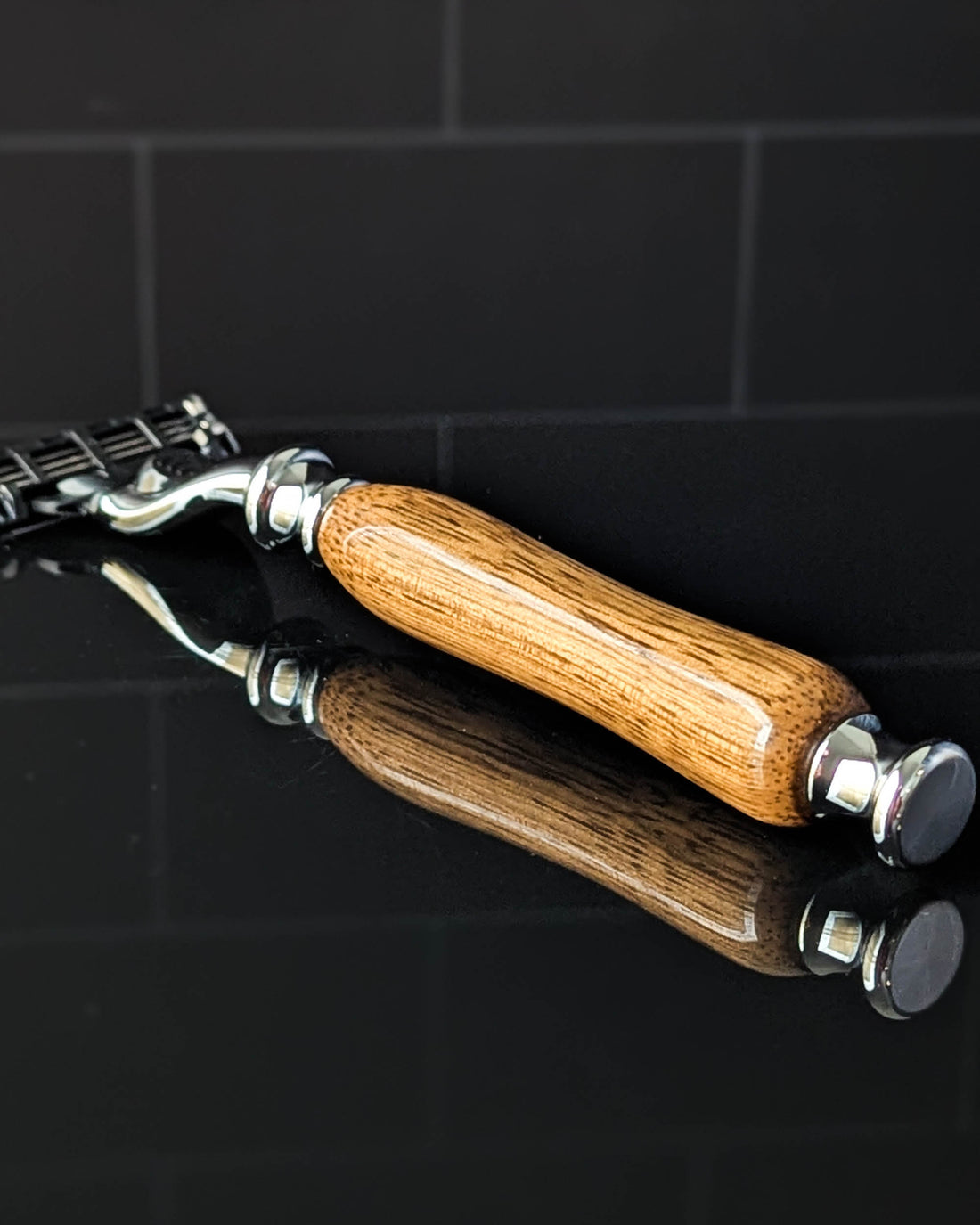 Handcrafted Black Limba Luxury Razor for Gillette™ Mach3™ or Gillette™ Fusion™