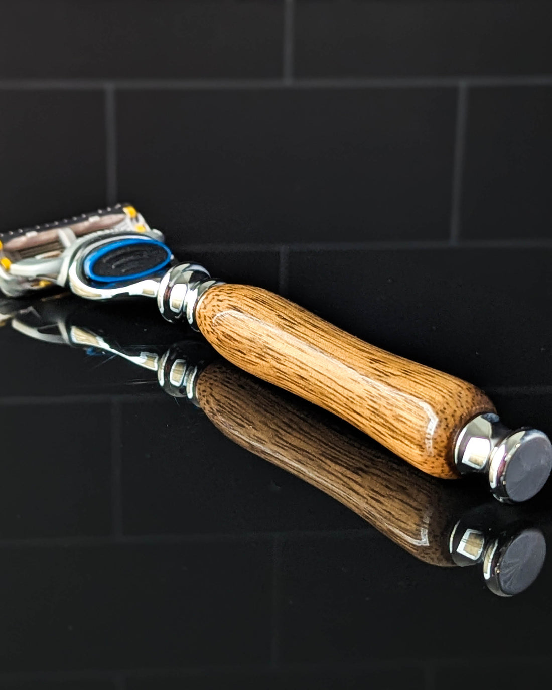 Handcrafted Black Limba Luxury Razor for Gillette™ Mach3™ or Gillette™ Fusion™