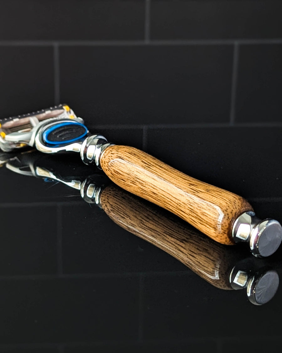 Handcrafted Black Limba Luxury Razor for Gillette™ Mach3™ or Gillette™ Fusion™
