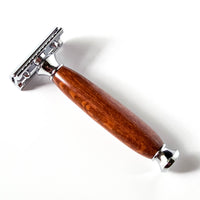 Lacewood Safety Razor – Exotic Hardwood Handle | Precision Wet Shaving Razor