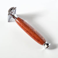 Lacewood Safety Razor – Exotic Hardwood Handle | Precision Wet Shaving Razor
