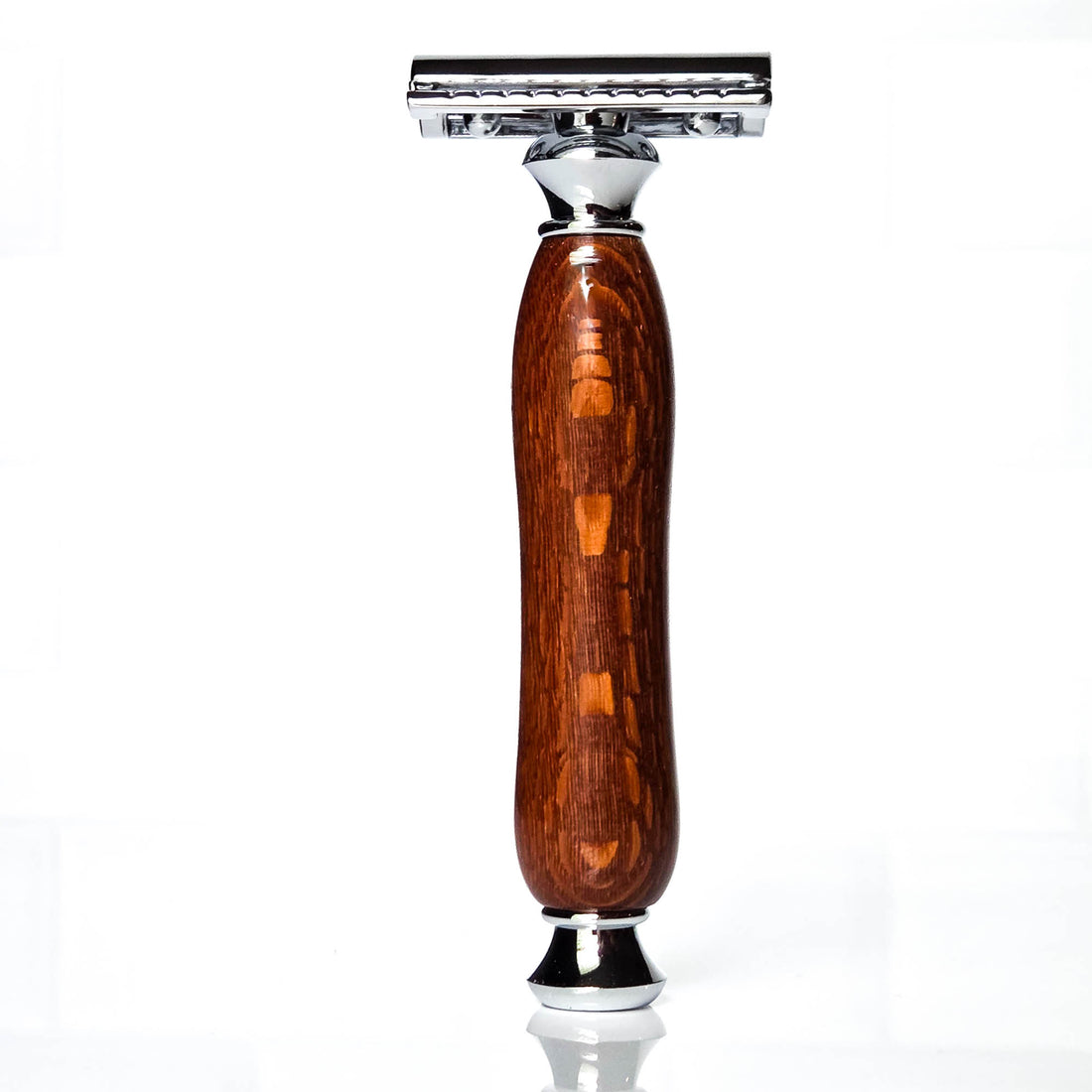 Lacewood Safety Razor – Exotic Hardwood Handle | Precision Wet Shaving Razor