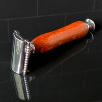Lacewood Safety Razor – Exotic Hardwood Handle | Precision Wet Shaving Razor