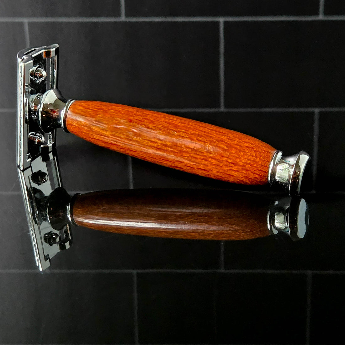 Lacewood Safety Razor – Exotic Hardwood Handle | Precision Wet Shaving Razor