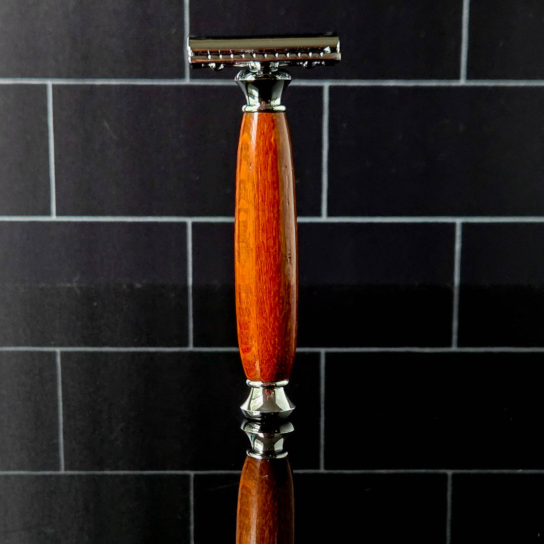 Lacewood Safety Razor – Exotic Hardwood Handle | Precision Wet Shaving Razor