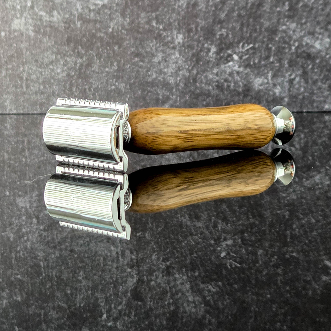 eco friendly wet shaving razor mango wood