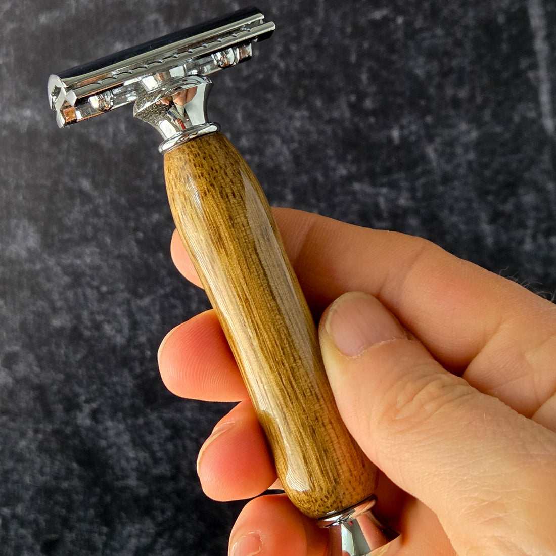 premium grooming razor mango hardwood handle
