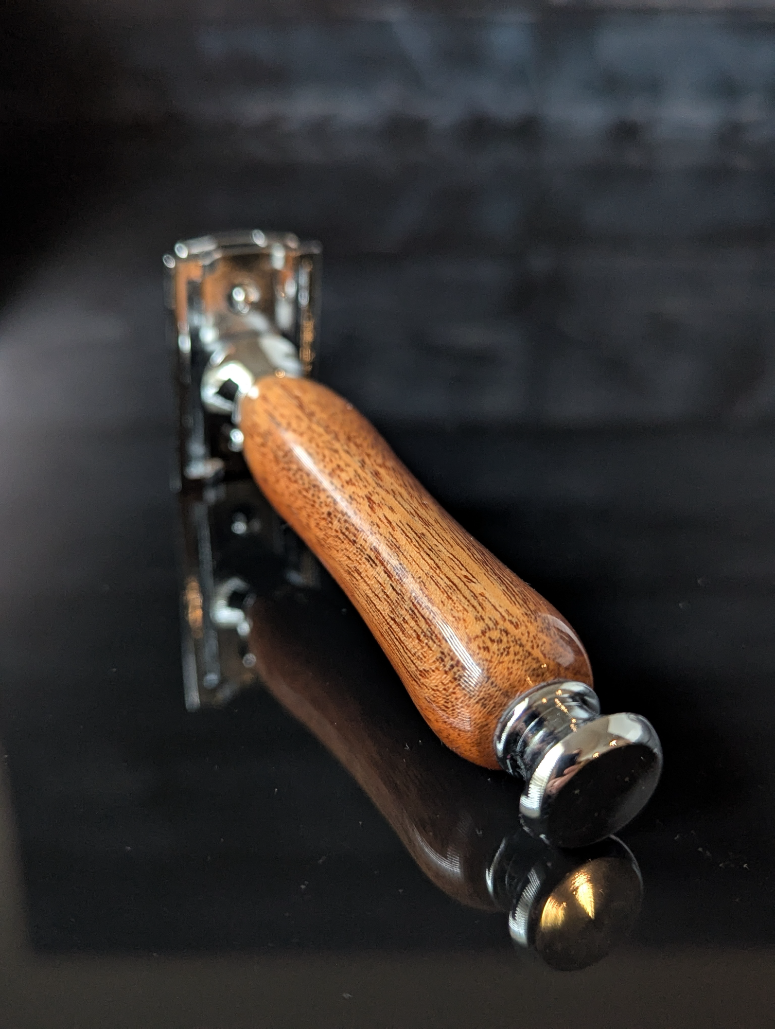 Hand-turned Mesquite Safety Razor – MC Shave Gear