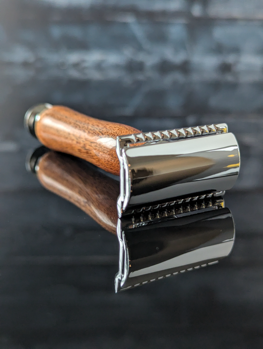 Shave X Razor Hand-turned Mesquite Safety Razor – MC Shave Gear