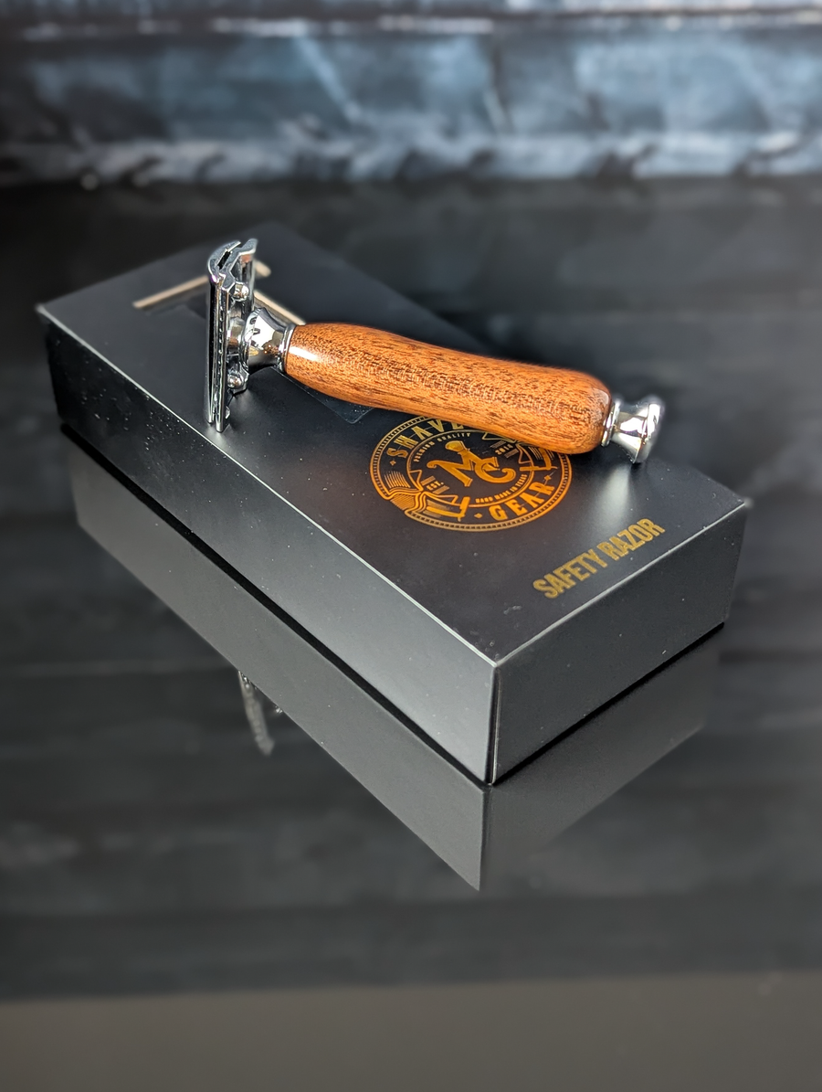 Hand Crafted Razor Hand-turned Mesquite Safety Razor – MC Shave Gear