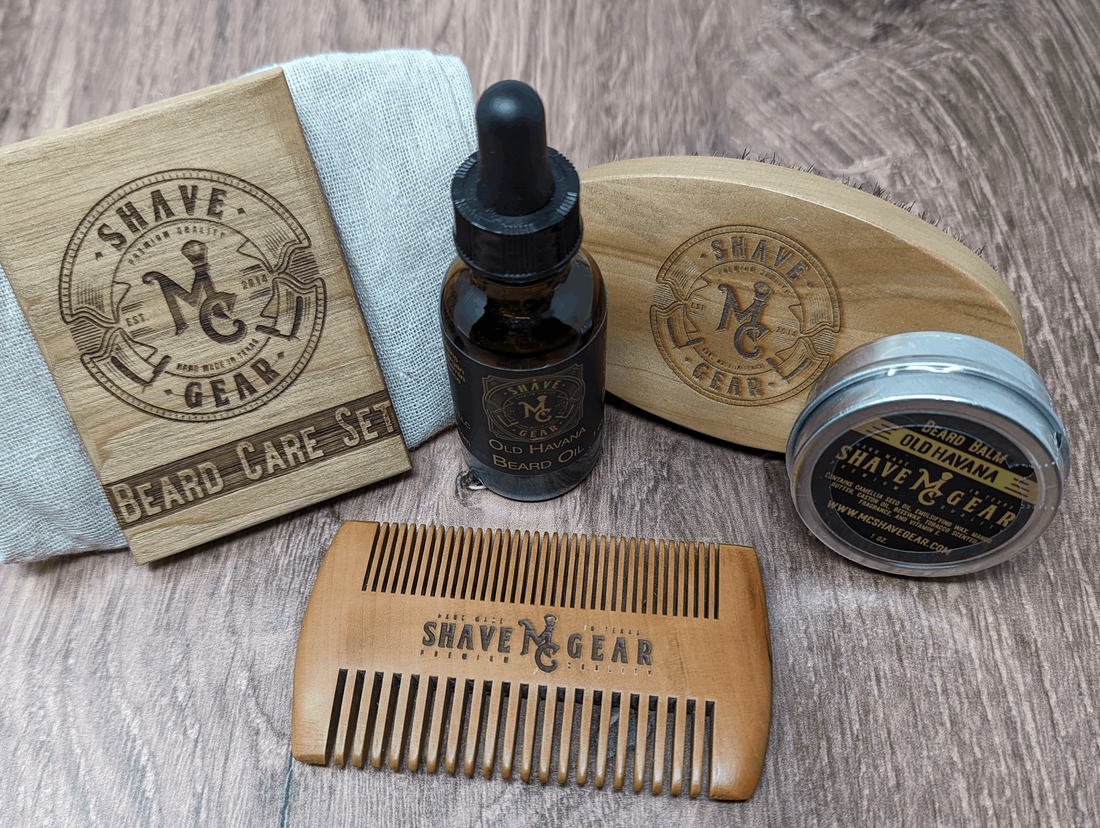 Old Havana Beard Care Kit - Everything You Need for a Great Beard - Tobacco Scent
