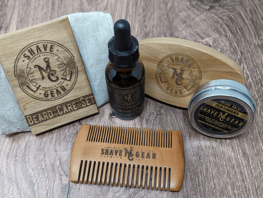 Old Havana Beard Care Kit - Everything You Need for a Great Beard - Tobacco Scent