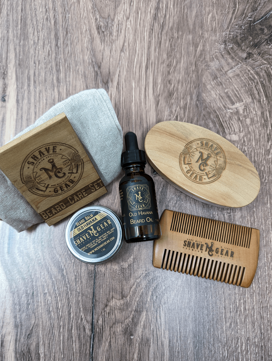 Old Havana Beard Care Kit - Everything You Need for a Great Beard - Tobacco Scent