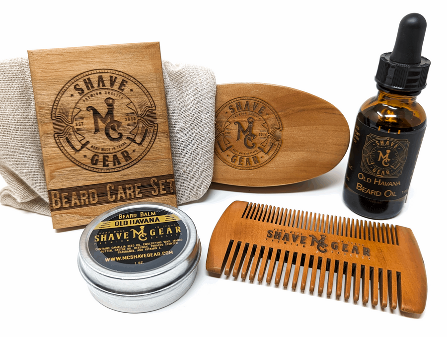 Old Havana Beard Care Kit - Everything You Need for a Great Beard - Tobacco Scent