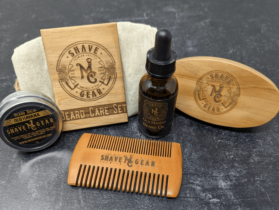 Old Havana Beard Care Kit - Everything You Need for a Great Beard - Tobacco Scent