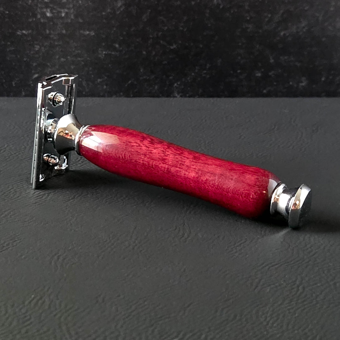 purpleheart wood safety razor premium double edge razor