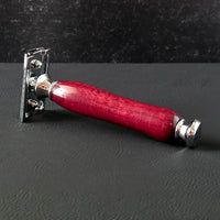 purpleheart wood safety razor premium double edge razor