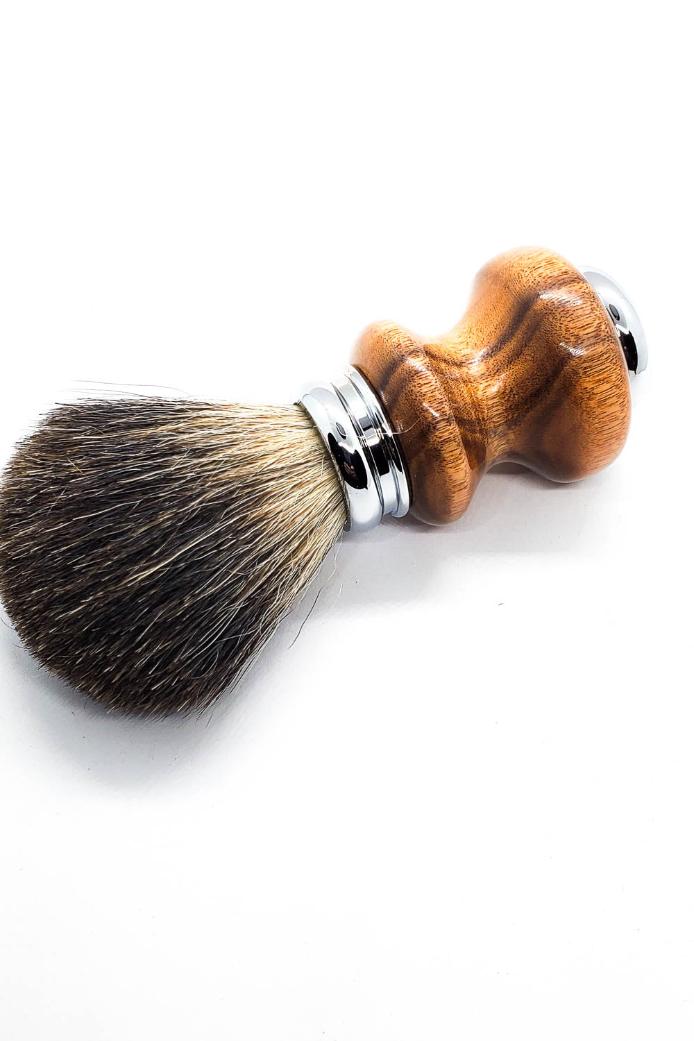 Hand-turned Shave Brush in Patagonia Rosewood