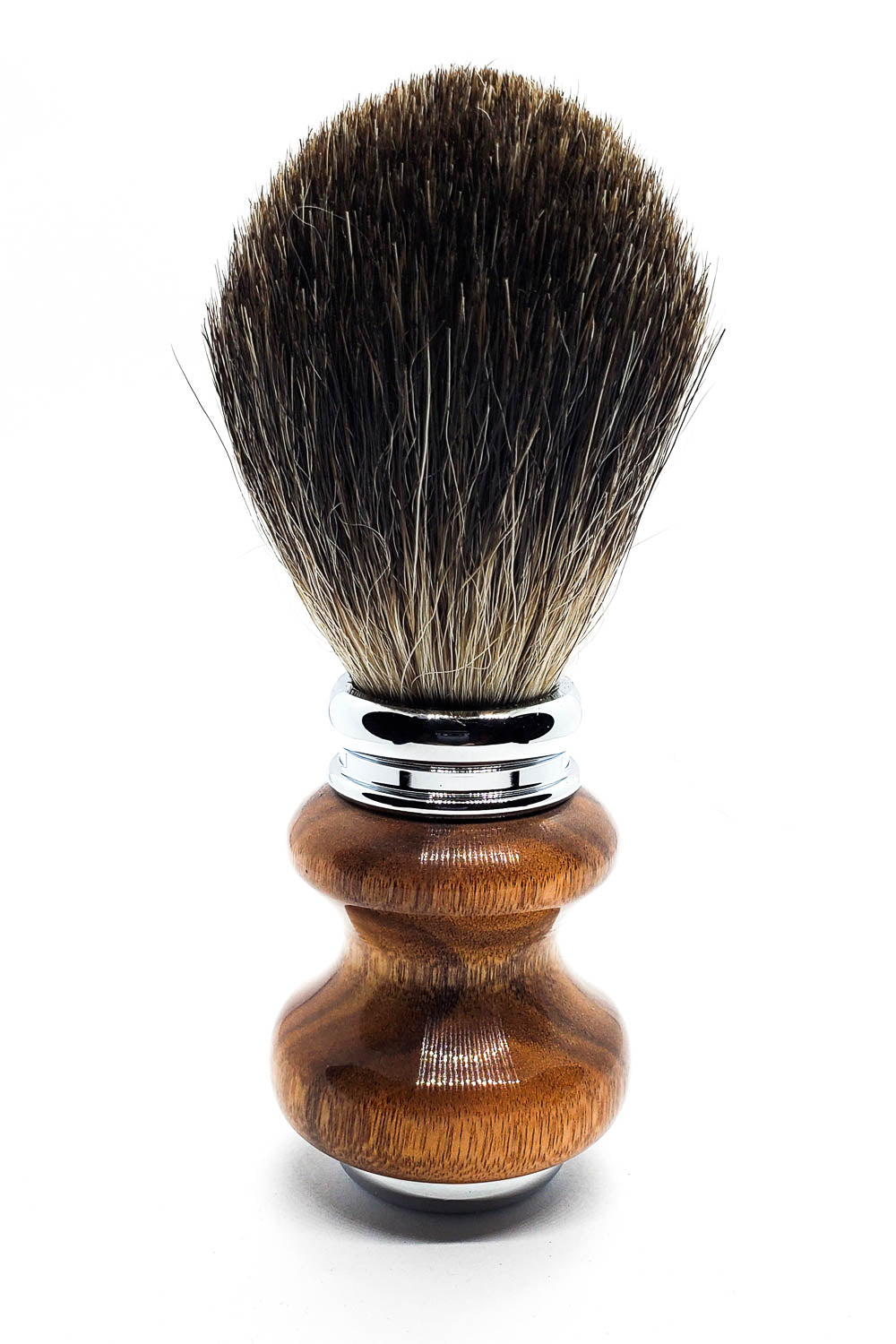 Hand-turned Shave Brush in Patagonia Rosewood