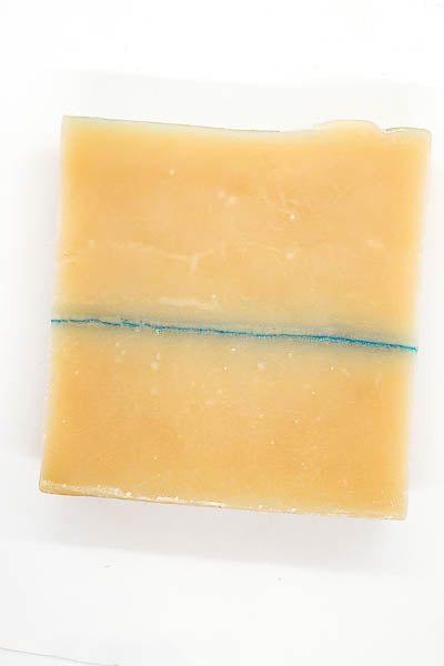 all in one shampoo bar for men in bay rum scent top view