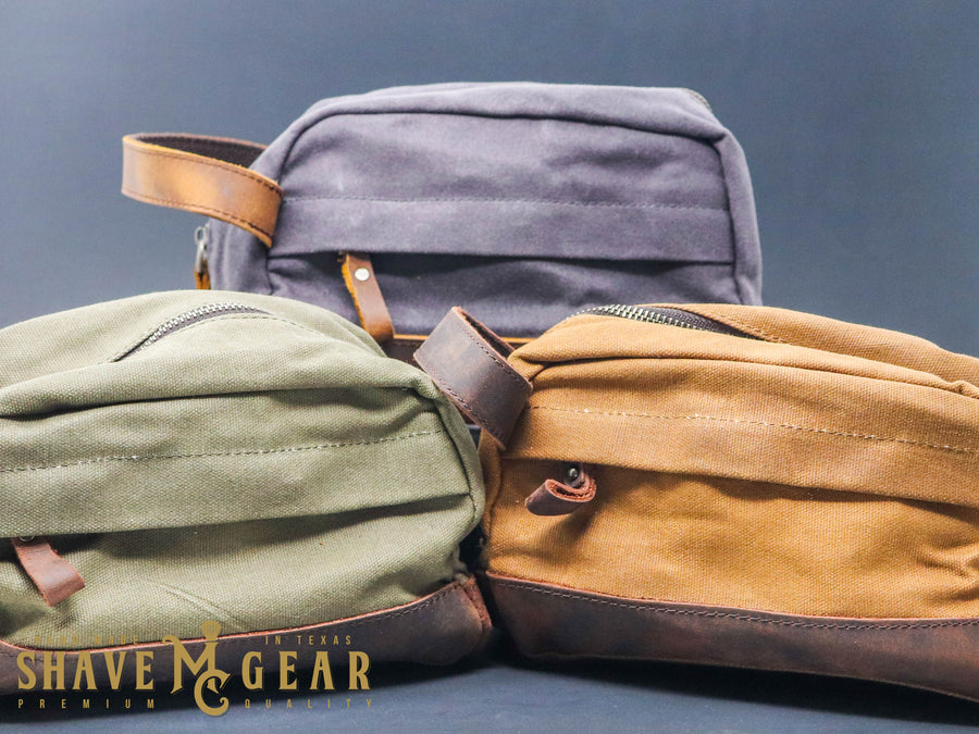 dopp bag collection from mc shave gear