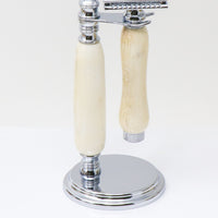 Hand-turned Razor Set in Antler